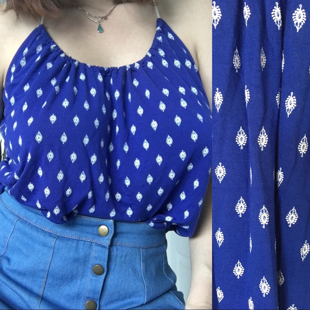 Old Navy delicate flowy bandana top